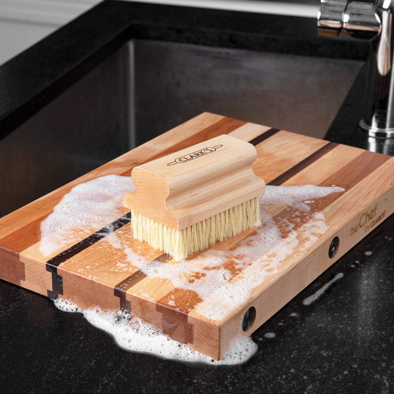 CLARK'S Cutting Board Scrub Brush - for Applying Food Grade Mineral Oil - Food Safe Wood Stain - Ideal for Wooden Butcher Blocks - Bamboo - Cast Iron - Countertops - Maple Construction - Food Safe - Image 4
